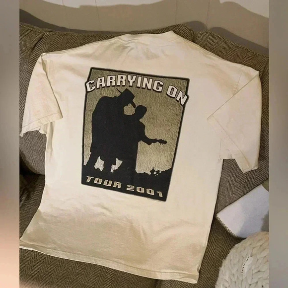 2001 VTG Montgomery Gentry Country Music Short Sleeve Concert T-Shirt HTF - Picture 6 of 9